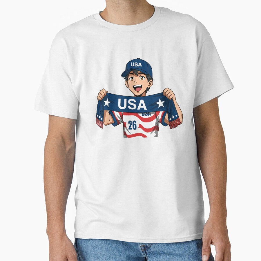 USA Soccer Fan Anime Boy Scarf by Anne97s
