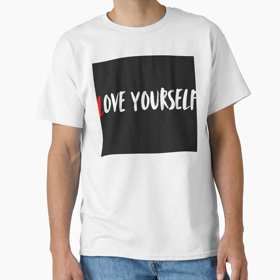 LOVE YOURSELF – Minimalist Self-Love Text Design by DGK4ink