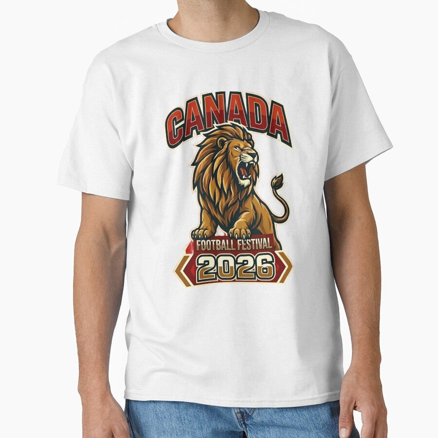 Canada 2026 Football Festival Lion Mascot by laughingshirts