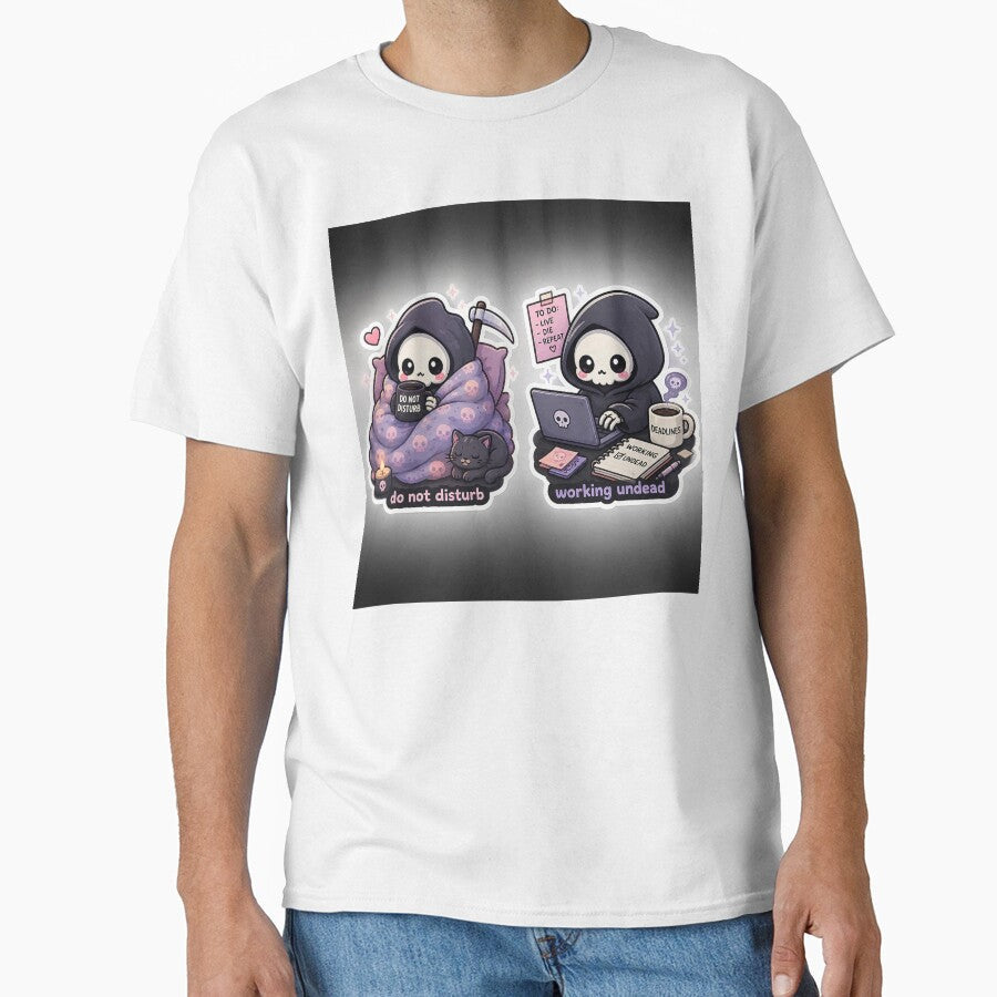 Cute Grim Reaper Blanket Stickers by PicParadiz