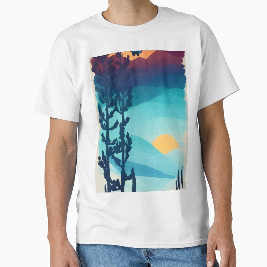 Add a Touch of Nature to Your Home with Our Wide Selection of Beautiful Minimalist Landscape Mountain Trees Prints by supeart