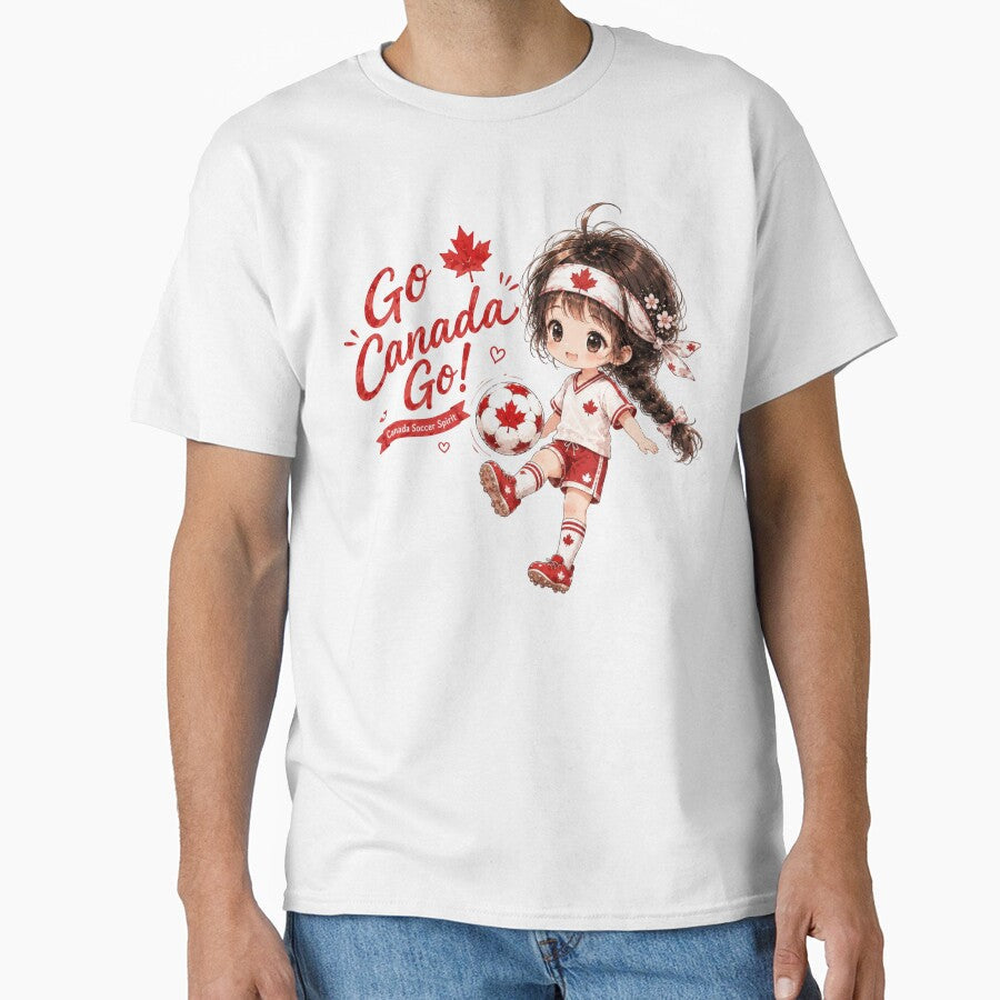 Go Canada Go! Cute Soccer Girl Tinia Fan Art by Tingmade Studio