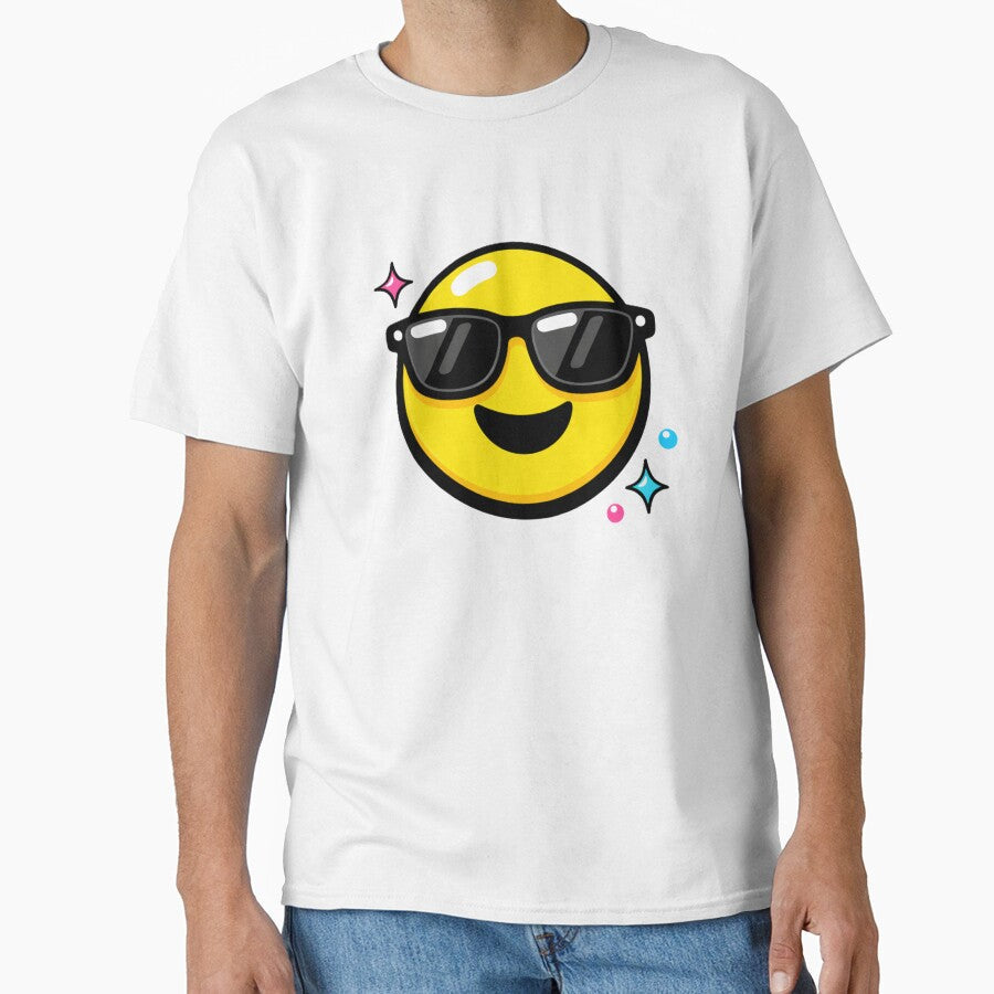 Happy Cool Smiley Y2K Aesthetic by LittleRoarArt