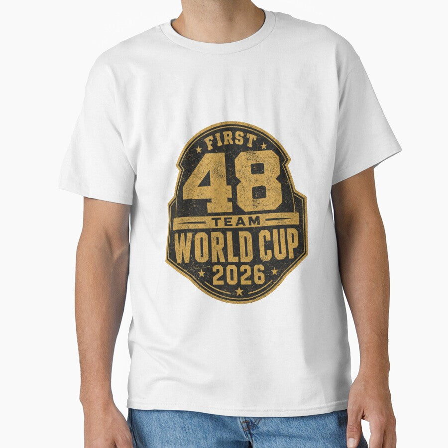 First 48 Team World Cup 2026 Vintage Football T-Shirt by ArthUpscale