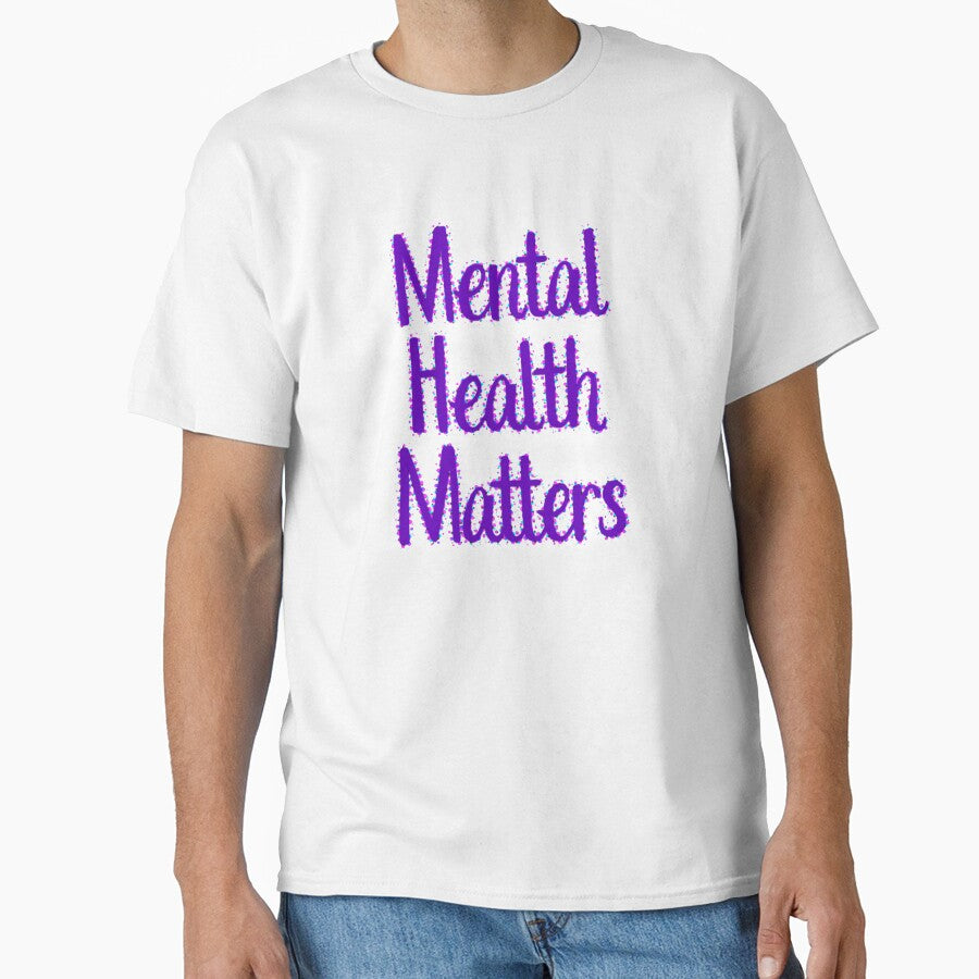 Mental Health Matters Purple Text Affirmation by CottoVerdi