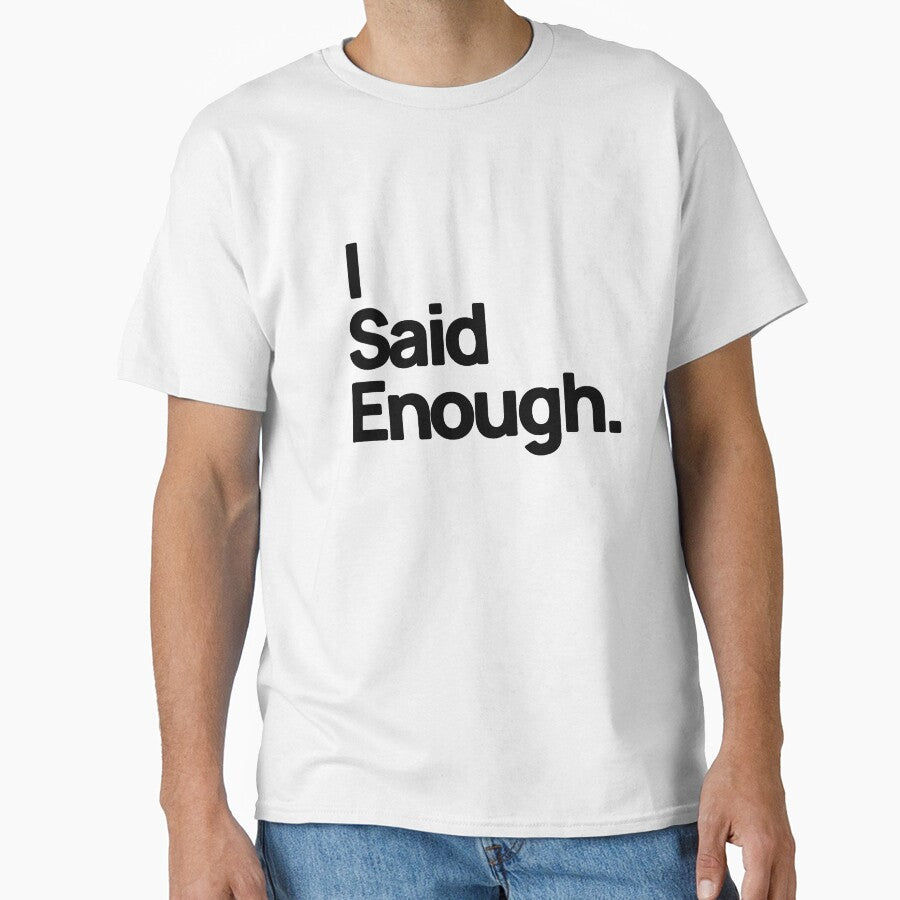 I Said Enough Quote Design | Minimalist Typography | Quiet Finality Text Art | Modern Quote Graphic by Gemma A  Summers