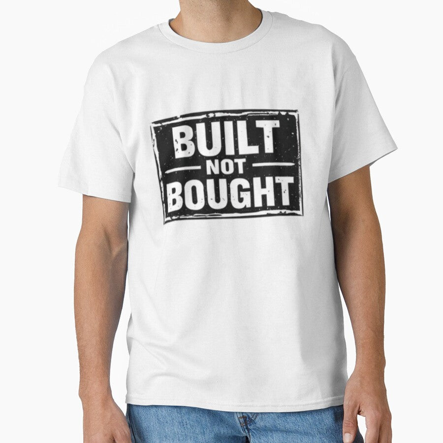 Built Not Bought Gym Motivation Quote by MoodThread