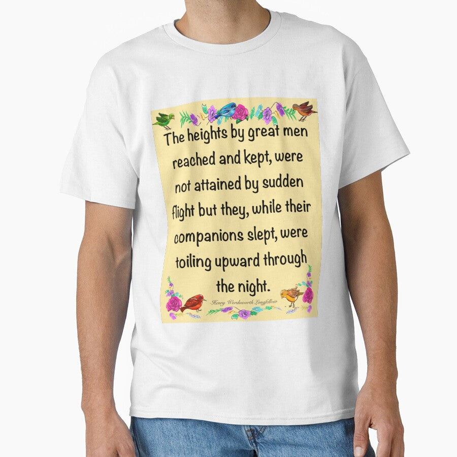 Inspirational motivational affirmation 2026 The heights by great men reached and kept by Artonmytee