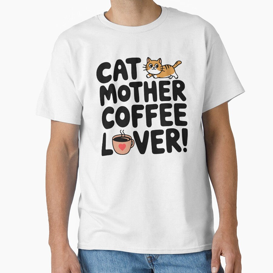 Cat Mother Coffee Lover! Cute Cat Coffee by PMCreative