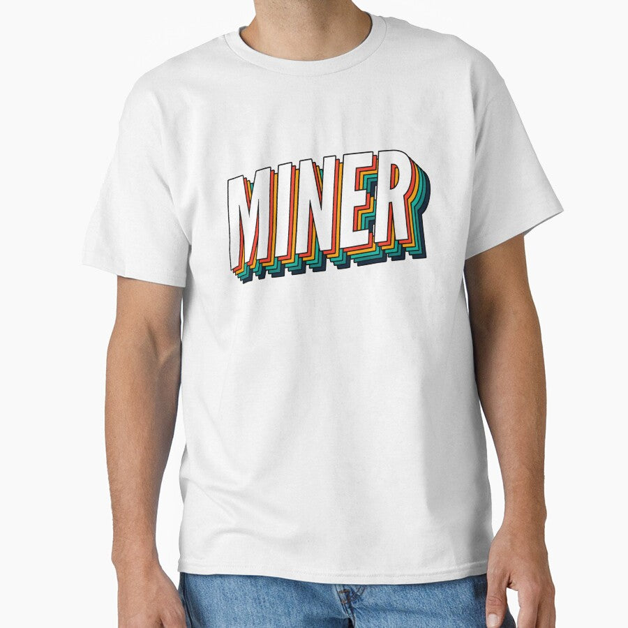 Miner Retro Vintage Label For The Best Miner by SVPOD