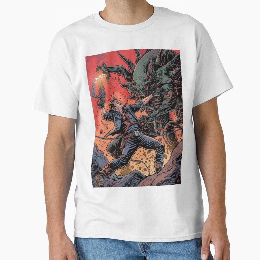 Last Stand Hero – Punk Sci-Fi Monster Fight Art by RebelDropAlternative