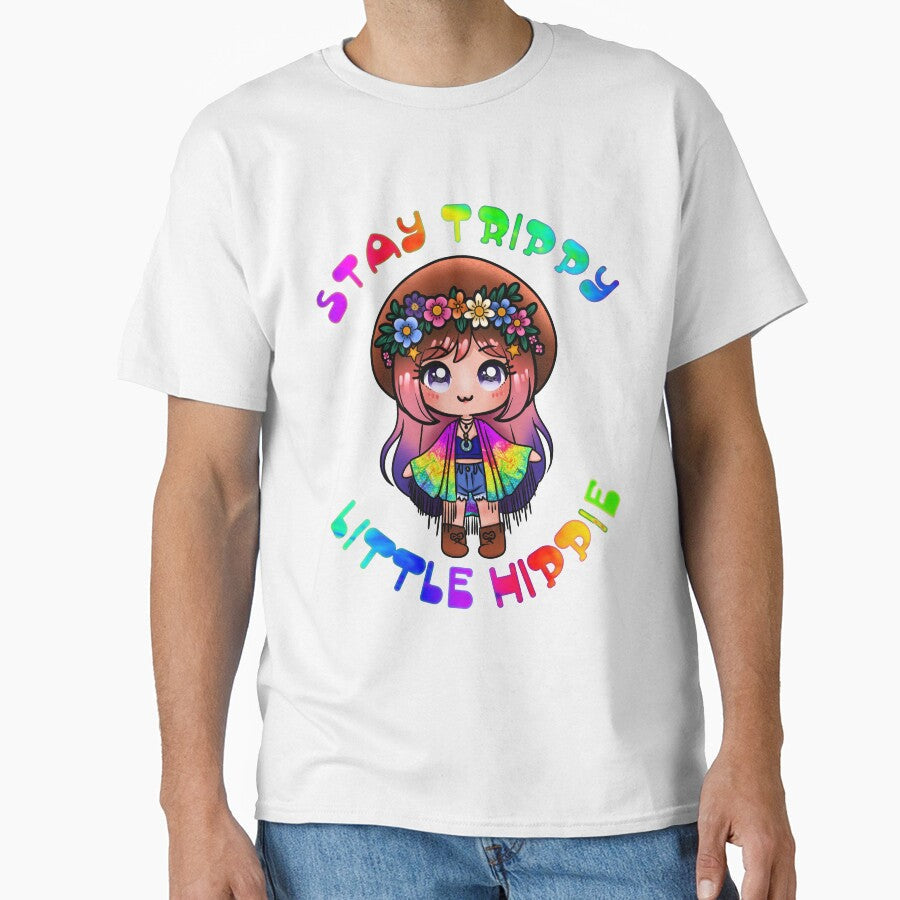 Stay Trippy Little Hippie by Art by Morgan Campillo