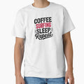 Coffee Surfing Sleep Repeat - Funny Surfing Lover by Watsonarts