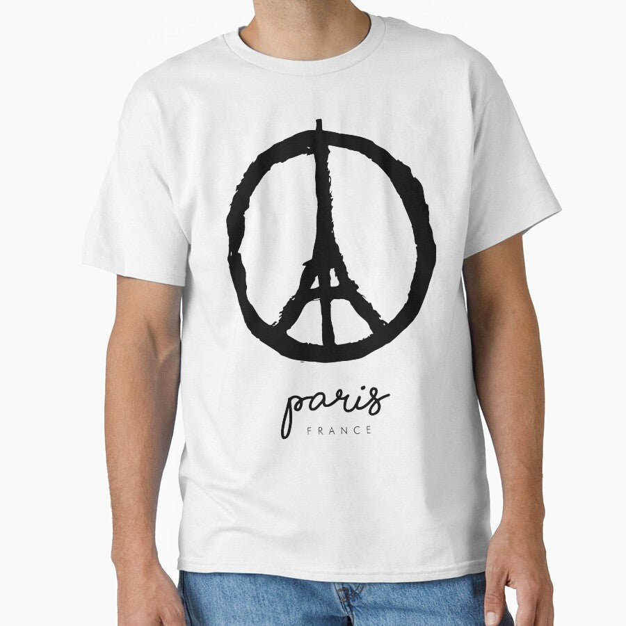 Peace for Paris - France Design Tour Eiffel Minimalist by Tropical Blood
