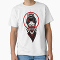 Japanese Geisha Samurai Black and Red Illustration by OWLvision33