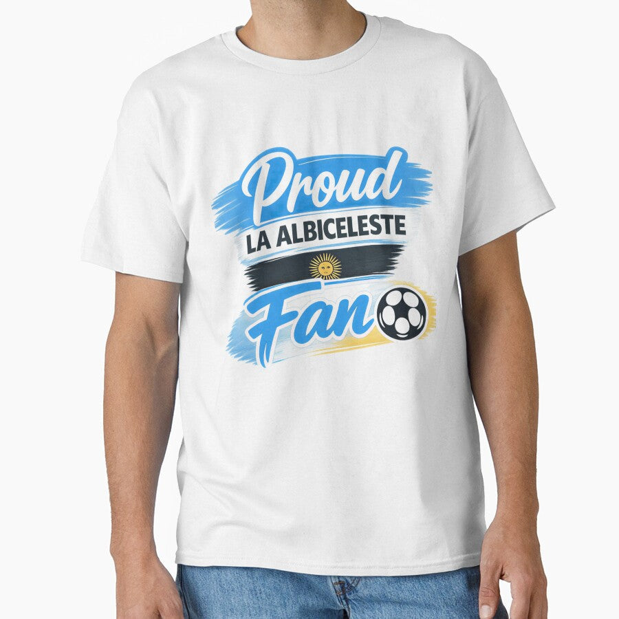 Proud La Albiceleste Argentina Football Fan by Sizzorize