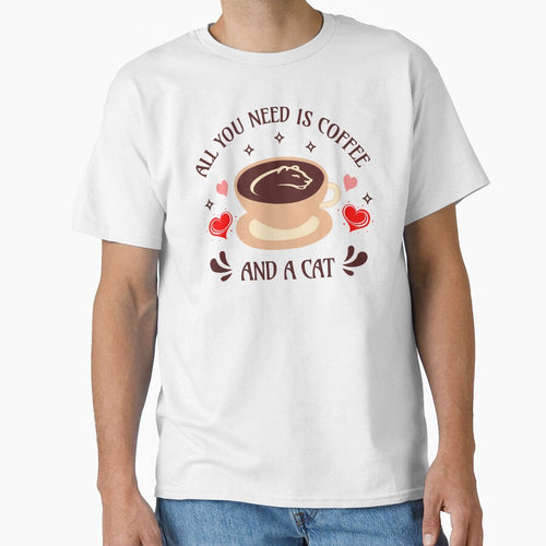 All You Need is Coffee and a Cat Funny Cat by Sachie's Studio