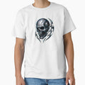 Cybernetic Skull Glitch – Y2K Chrome Techwear Design by Pickmash