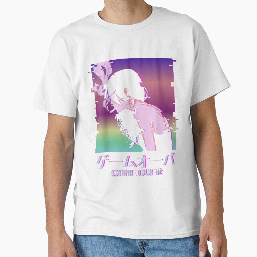 Japanese Vaporwave Sad Anime Girl Game Over Aesthetic by TERRYCOXSHOP