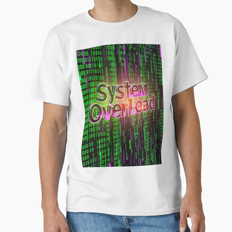 System Overload – Glitchcore Y2K Chrome Design by CMdigit