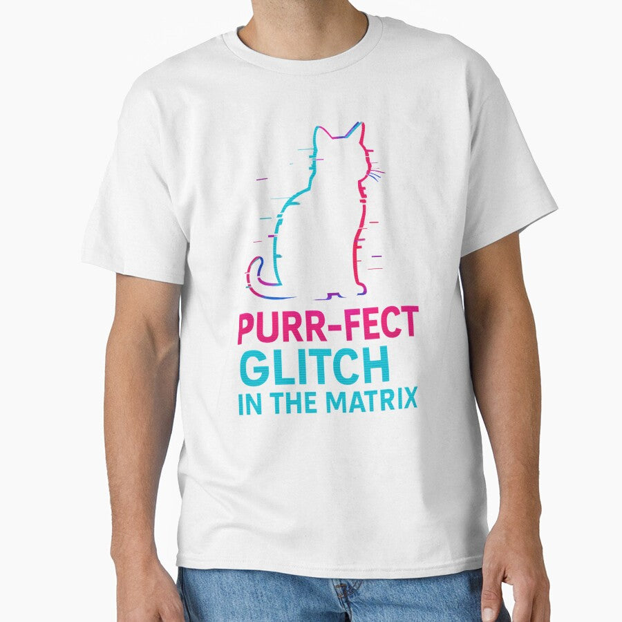 Purr-fect Glitch in the Matrix Cat Humour by TroyTheTerrific