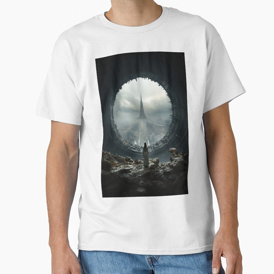 Dystopian Woman Gazing at New World by SuperSeries