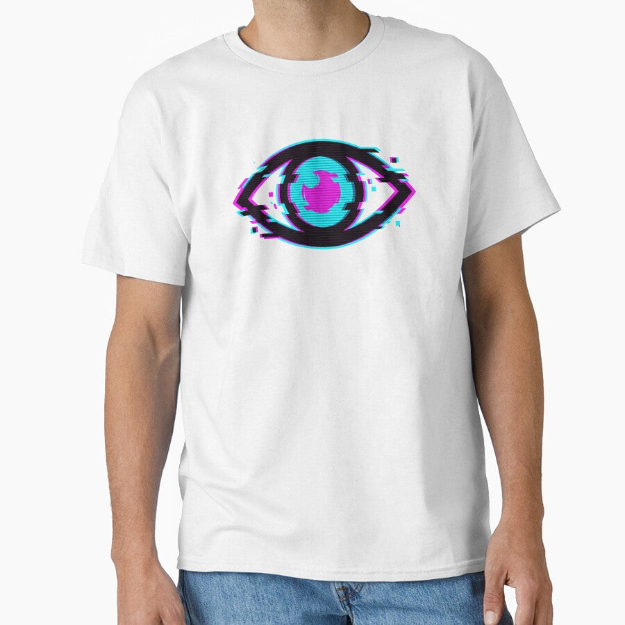 Cyberpunk Glitch Eye Neon Surveillance 2026 by MarCinu Art