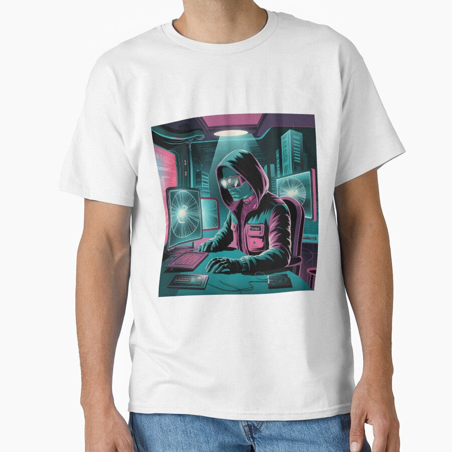 Retro Cyberpunk Neon Hacker Scene by Into The Rabbit Hole