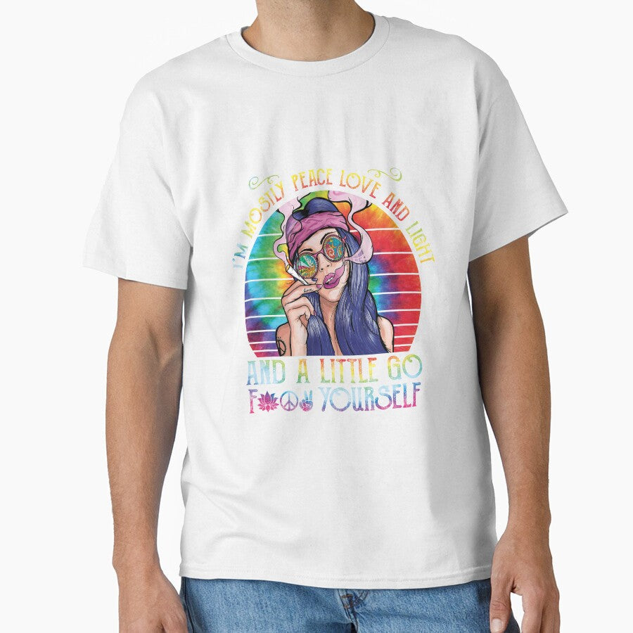 Hippie Girl Peace and Love by JamesGillitzer
