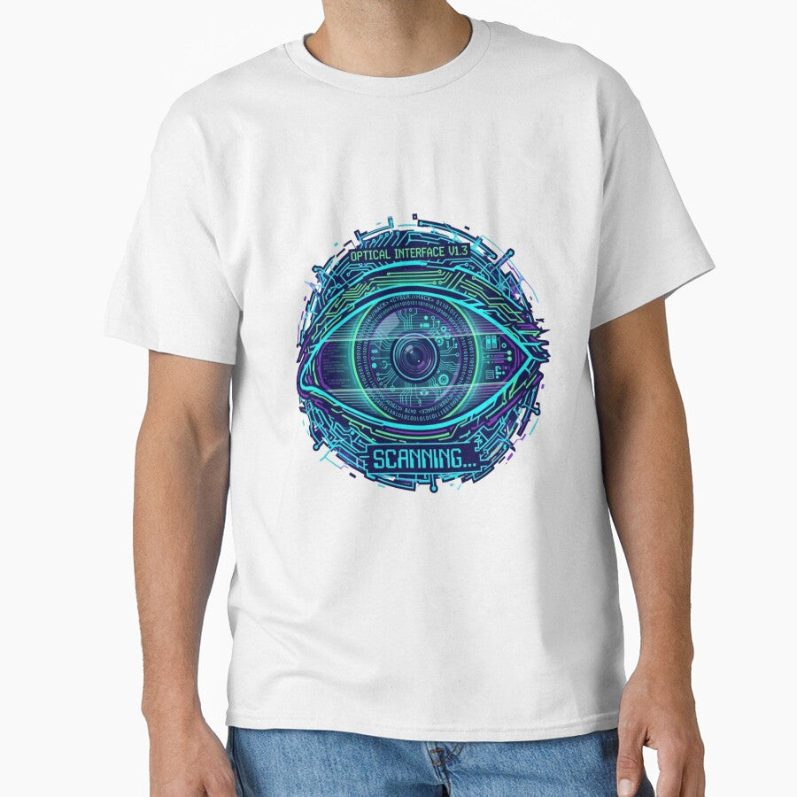 Hacker Eye Scan  Cyberpunk Shirt by KurtByteStudio
