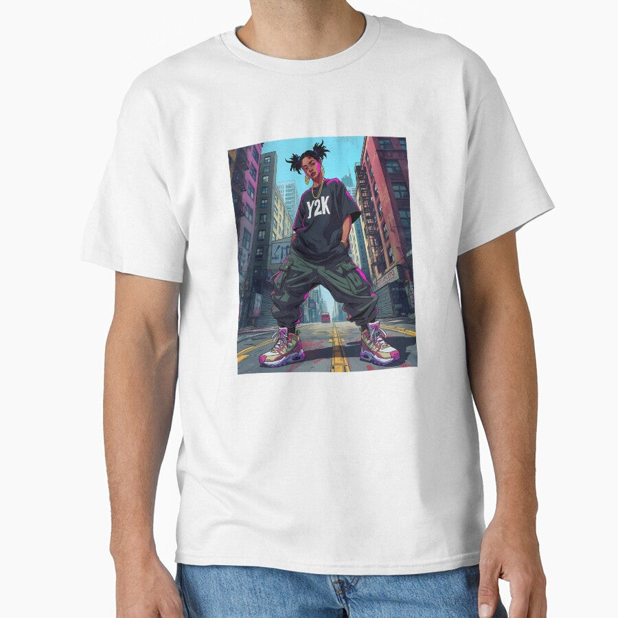 Urban Street Style: Bold Y2K Outfits & Grunge Aesthetic in Graffiti City Art by VibranPalette