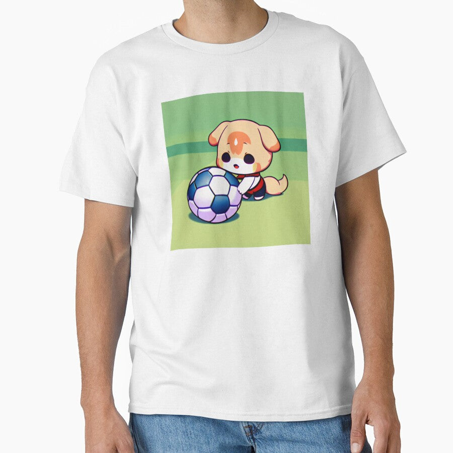 Chibi Dog With Soccer Ball by BAYFAIRE