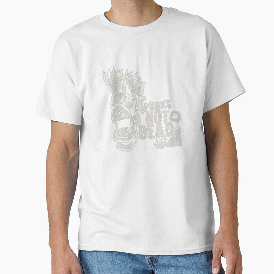 Punks Not Dead Mohawk Skull by CosmicControl