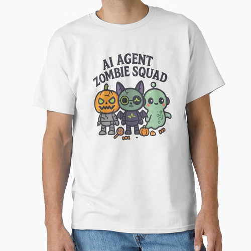 AI Agent Zombie Squad – Cute Tech Halloween Crew Design by mliotard