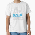 Eat Sleep Design Repeat Graphic Designer Gift Funny by alenaz