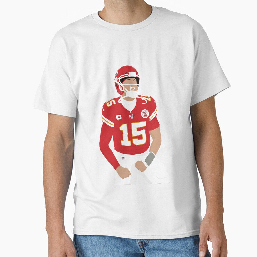 Patrick Mahomes football illustration by ArlemUnivers