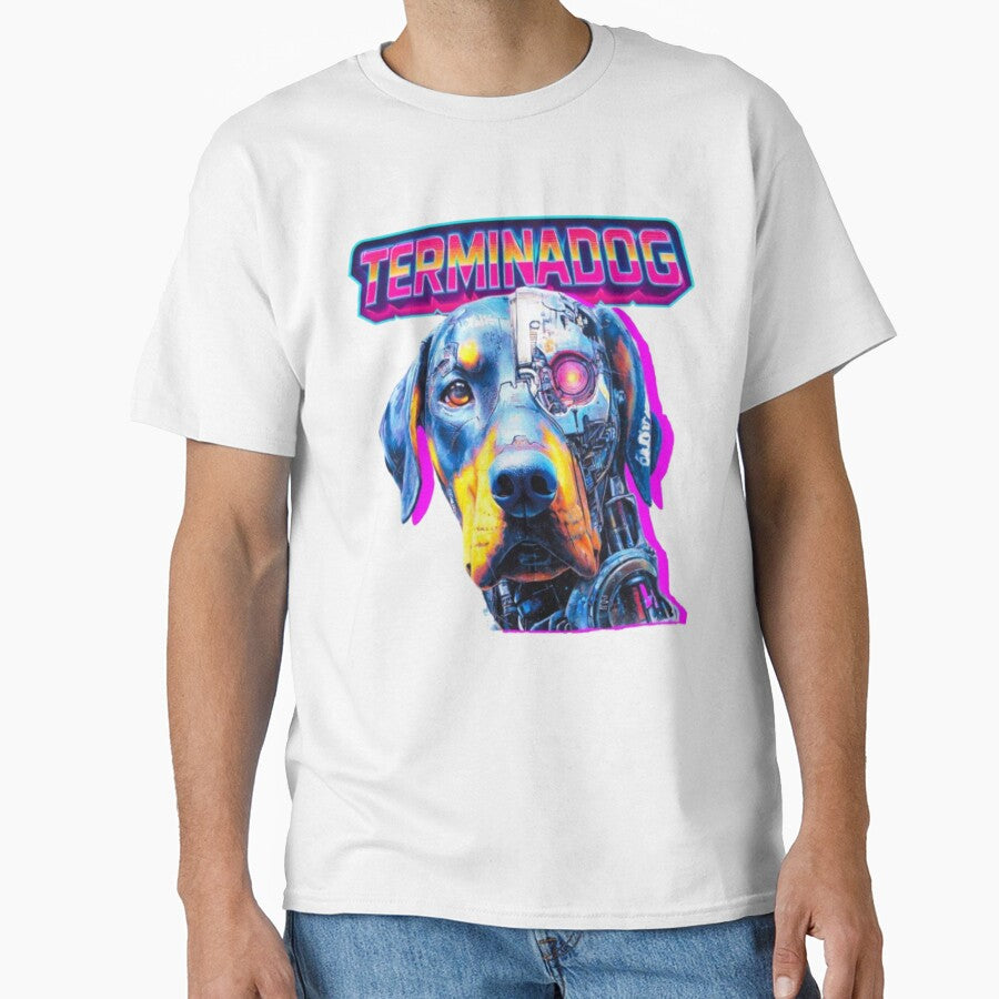 Terminadog – Cyberpunk Dog Retro 80s Sci-Fi by Wawan35200