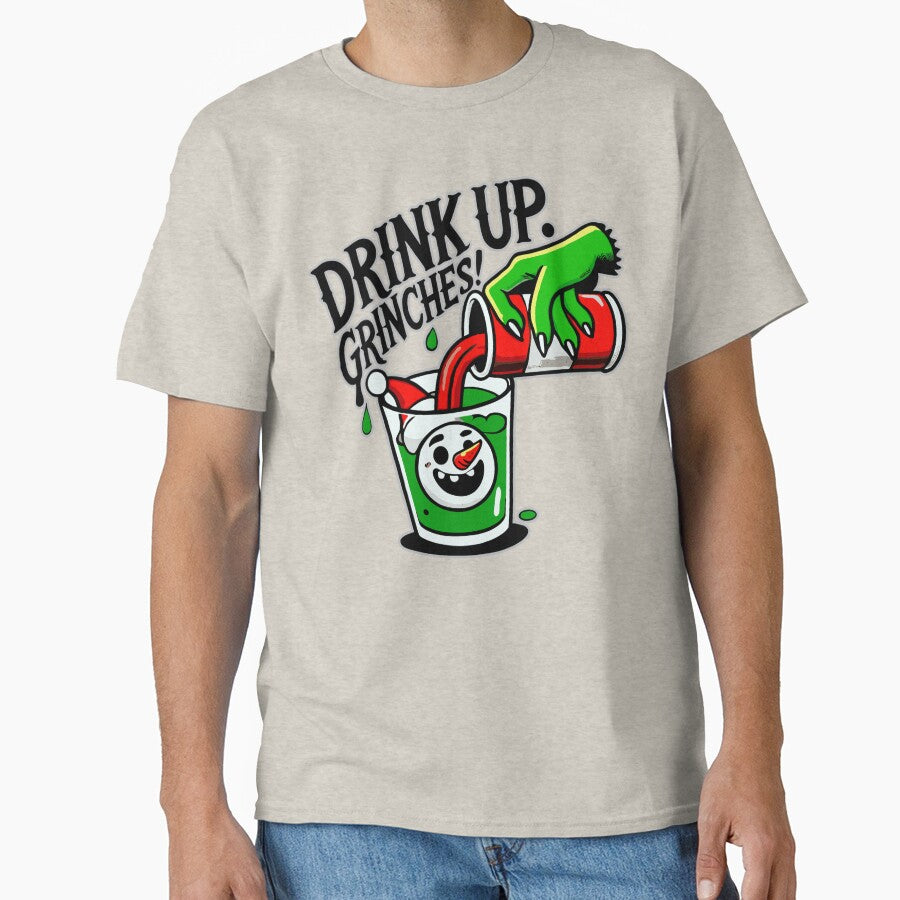 Drink Up Grinches Funny Holiday Design by markymaarty