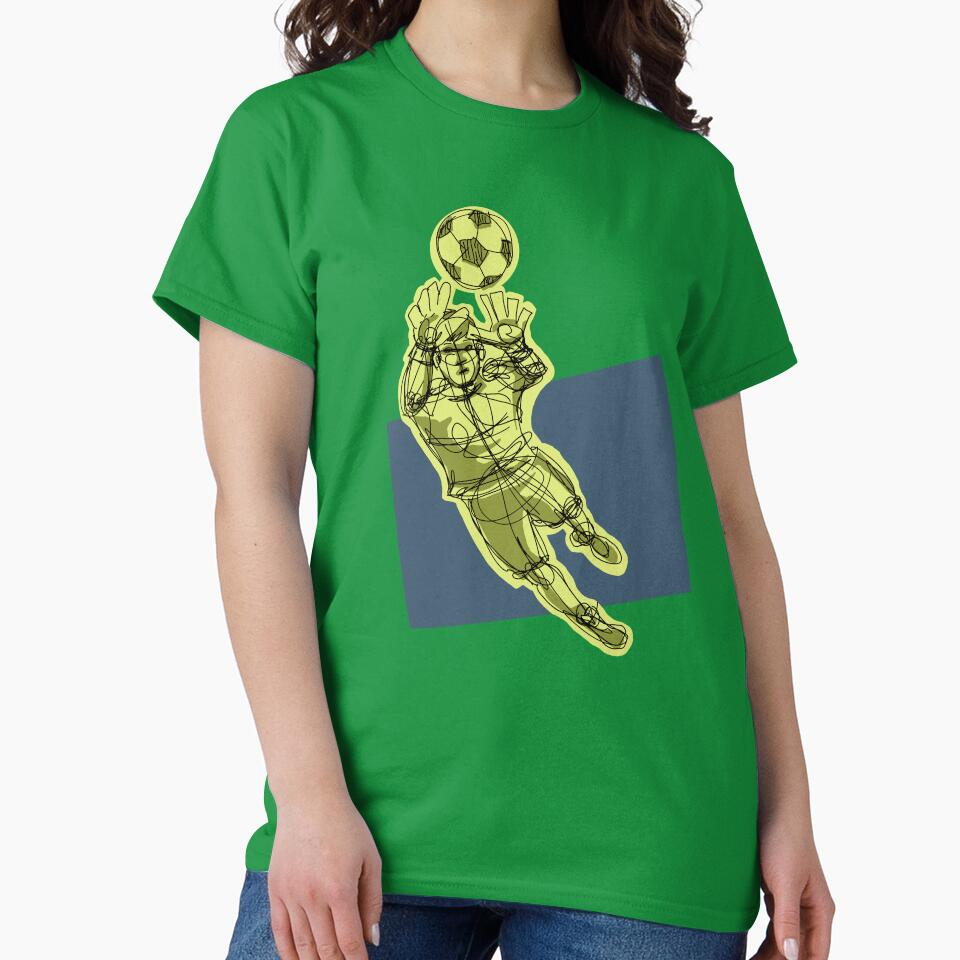 Goalkeeper For The Save with black background by missmann