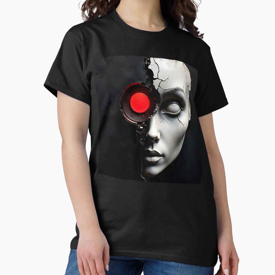 Synthetic Gaze – Broken Android Portrait by Huskyyy Designs