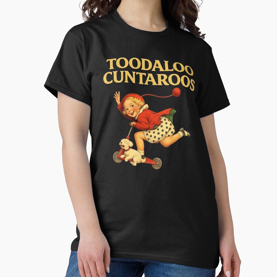 Toodaloo Cuntaroos, Funny Retro Kid Scooter Dog Animal Quote Vintage by playrify