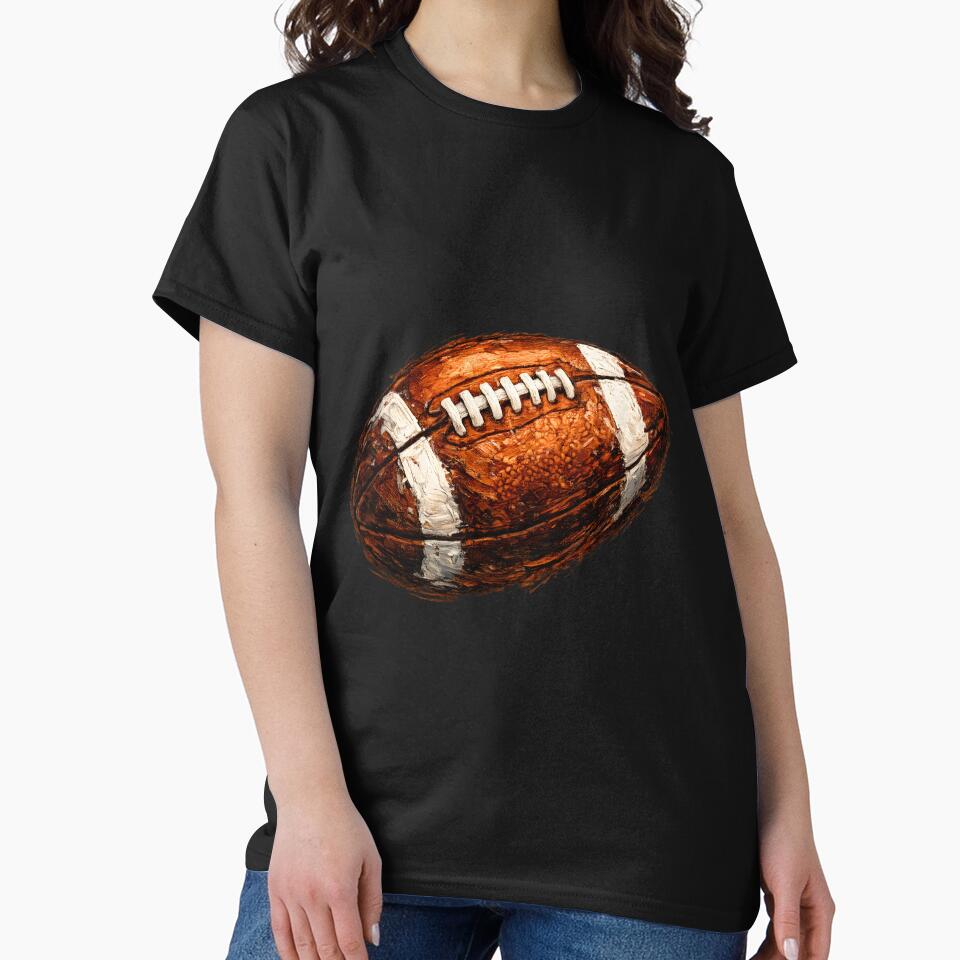 Football Oil Paint - Bold Game Day American Football Art by Lozarux