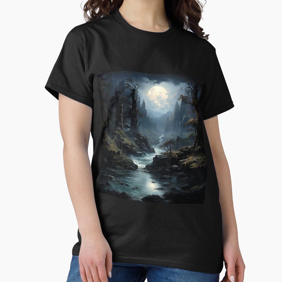 Dark Fantasy Landscape - Moonlit Mire by Fantasy Masterpiece