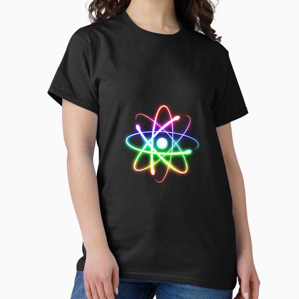 Colorful Glow Atomic Symbol by houk