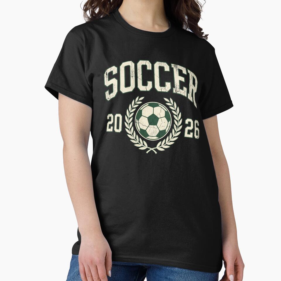 Vintage Soccer 2026 Collegiate Varsity Badge by TeNovaStudio