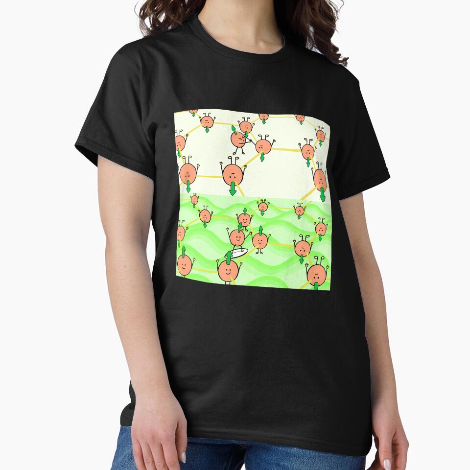 Cartoon Electron Waves Cute Quantum Physics by melinacris