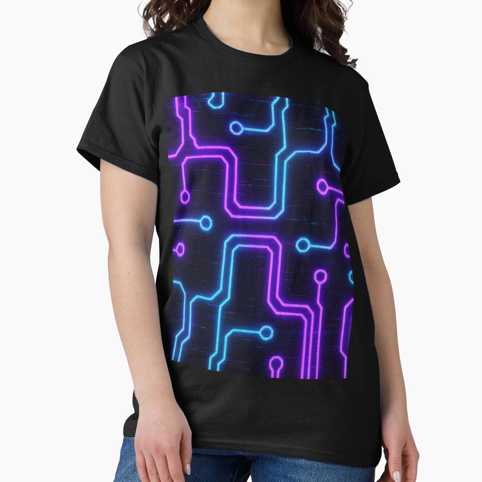 Cyberpunk Azzy Grid - Neon Circuit Glitch Effect by Templatemini