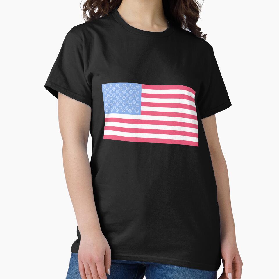 USA Soccer Flag — American Flag Soccer Ball Stars Pattern | Soccer Fan Gift, Patriotic Football Tee by ArtofDari