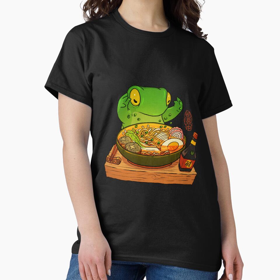 frog making ramen art by DingHuArt