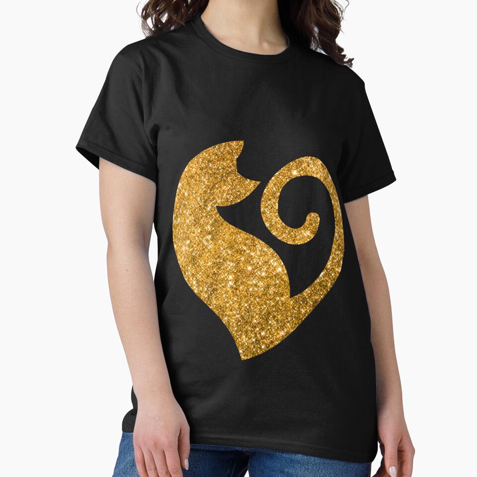 Glittery Gold Cat Love by RakelMacc